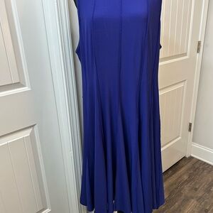 Chic Royal Blue Midi Dress‎